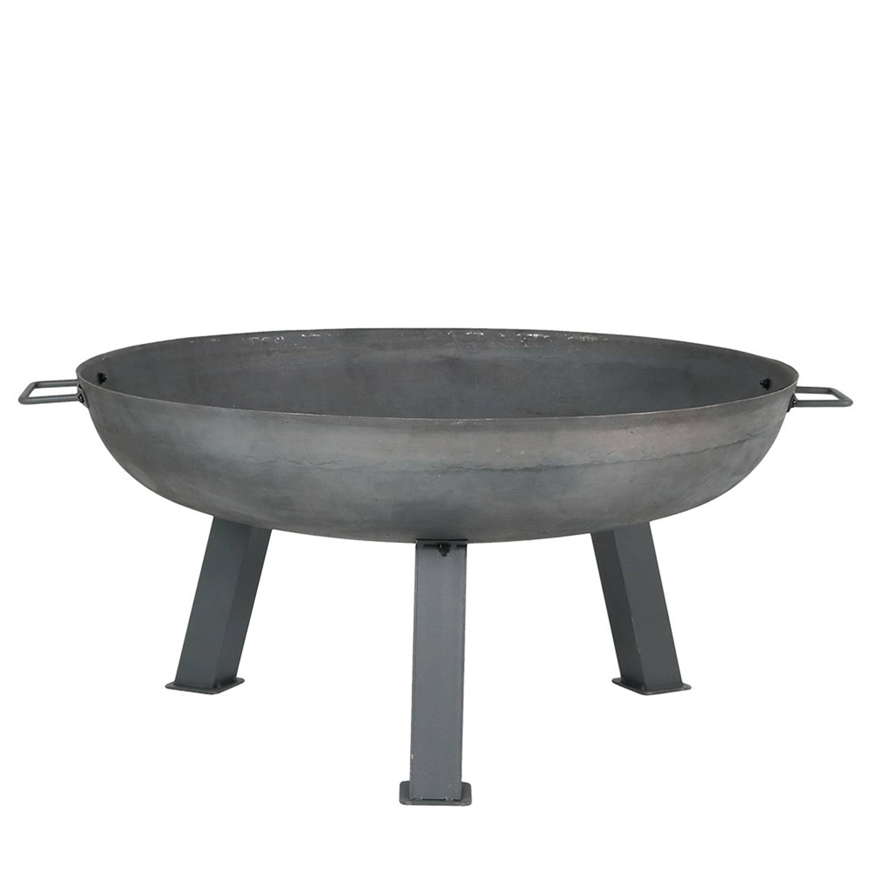 Sunnydaze Decor - Wholesale Fire Pit - 30 in Rustic Cast Iron Outdoor Raised Fire Pit Bowl - Steel1