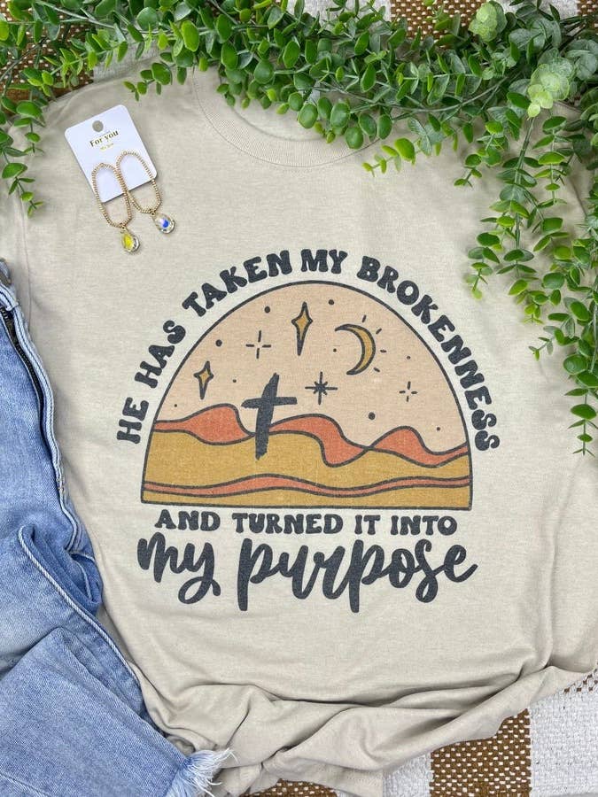 He Has Taken My Brokenness (Gildan T-Shirt) for wholesale by 1/2 Penny Wholesale