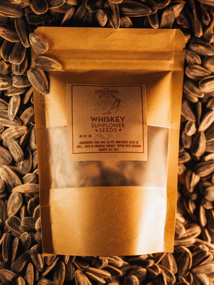 Premium Whiskey Sunflower Seeds for wholesale by Licker Pickers Toothpicks