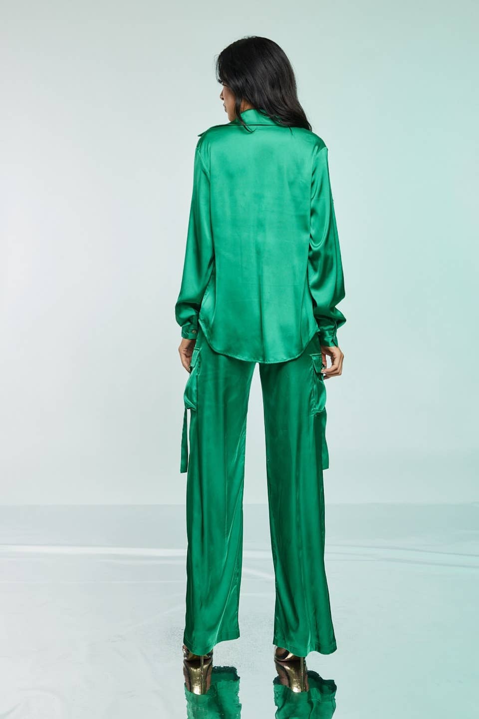 WFFS – wholesale Top & pants set (NOT Loungewear) – Women's – Satin Cargo Set 3 pieces3