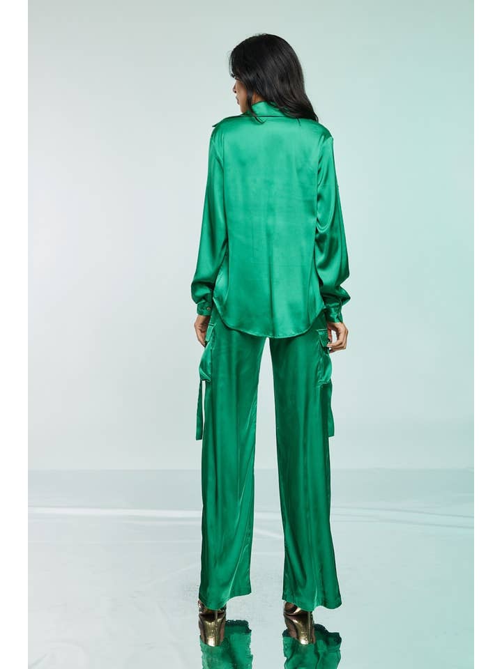 WFFS – wholesale Top & pants set (NOT Loungewear) – Women's – Satin Cargo Set 3 pieces3