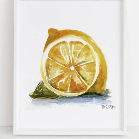 'Lemon' Print for wholesale by B.Coyne Illustration