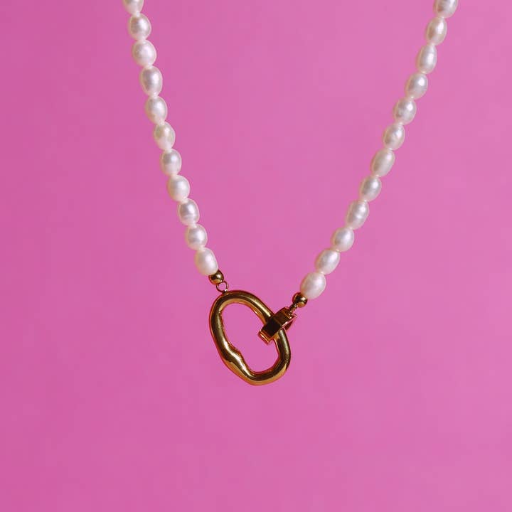 Cascia - Melted Pearl Necklace Choker for wholesale by MeloMelo