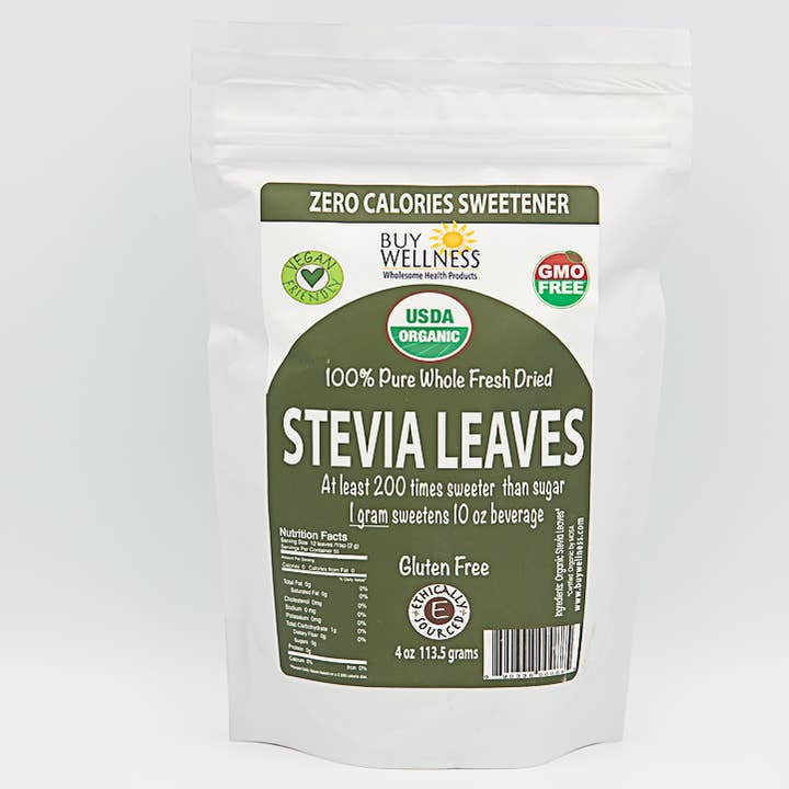 Buy Wellness - Wholesale Sugar/Sweetener - Organic Stevia Dry Whole Sweet Leaf Grade A Sugar Substitute5
