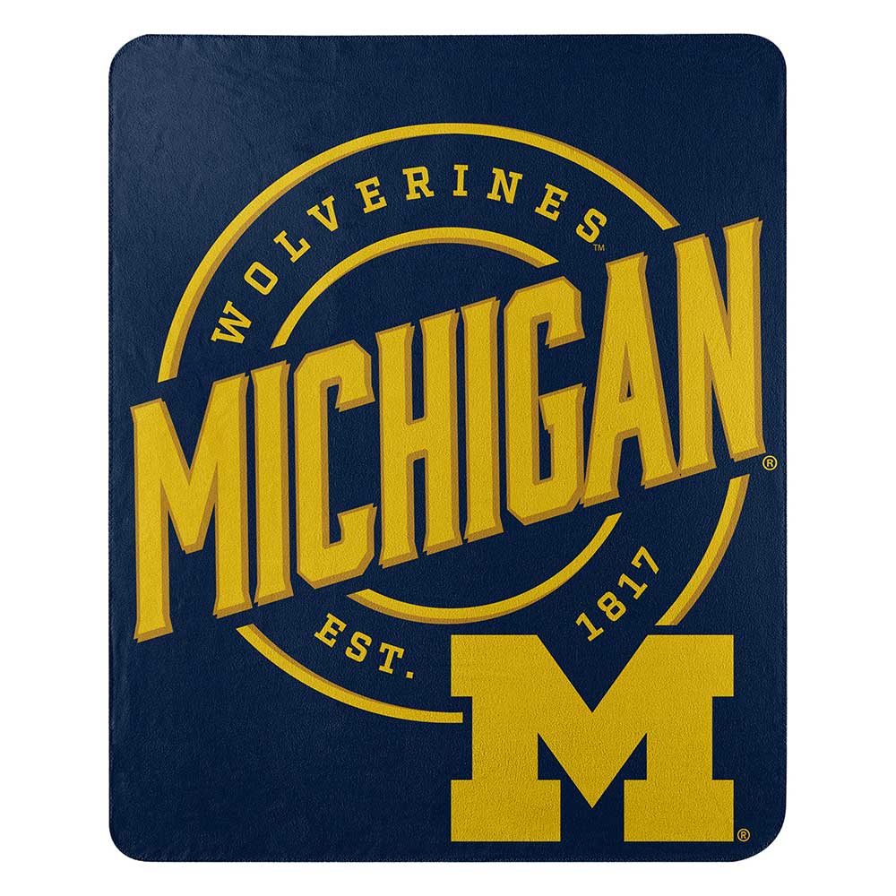 The Northwest Group - Wholesale Throw Blanket - NCAA Uni of Michigan CAMPAIGN - Fleece Throw0
