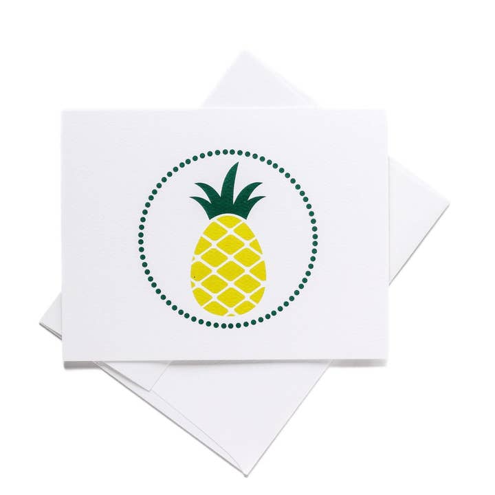 Pineapple Card for wholesale by Blue Kite Press