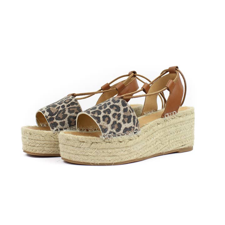 Sandalia plataforma Leopardo Isabel para venta al por mayor de Ritmo Barcelona