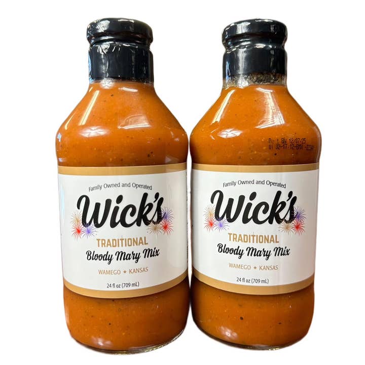Wick's Bloody Mary Mix - Wholesale Cocktail Mix/Syrup - Wick's Traditional Bloody Mary Mix - 2 pack - 24oz1