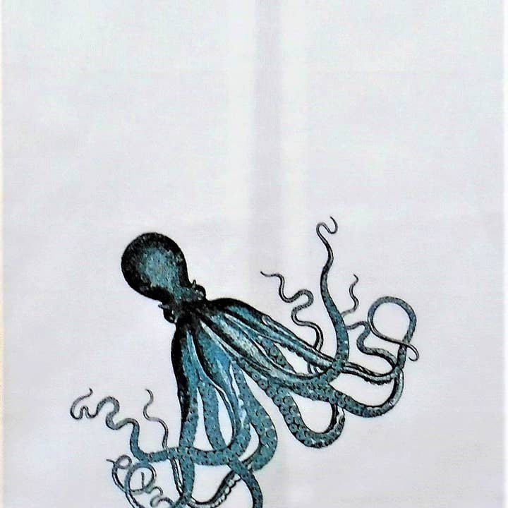 Nautical/ Octopus Hand Towel for wholesale by Ox Bow Decor