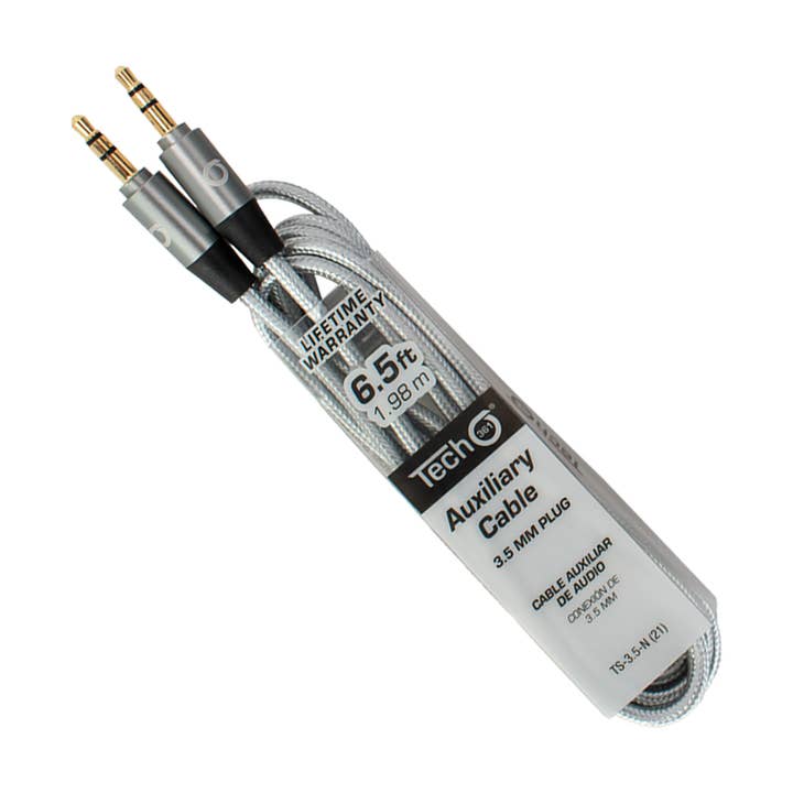 iTech361 - Wholesale Charging Cable - 3.5 MM AUX CABLE 2M/6.5FT IN ASSTD COLORS1