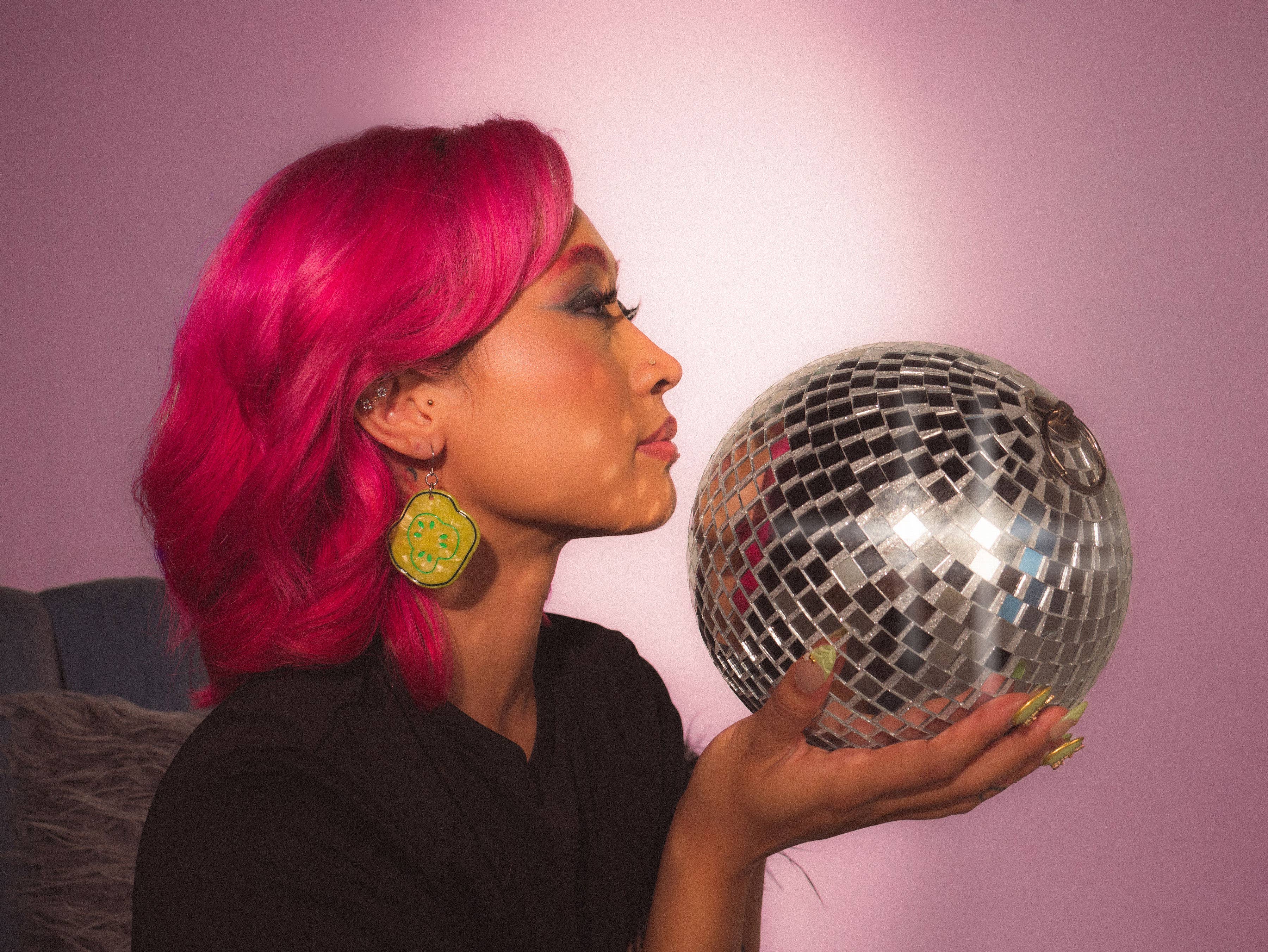 Peach Beast - Wholesale Dangle Earrings - Pickle Chip Statement Earrings4