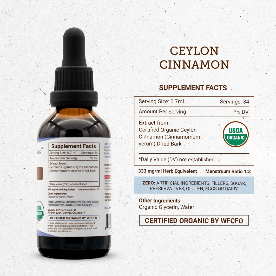 Secrets Of The Tribe - Wholesale Tincture - Ceylon Cinnamon Tincture1