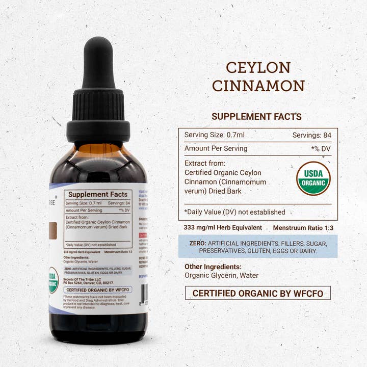Secrets Of The Tribe - Wholesale Tincture - Ceylon Cinnamon Tincture1