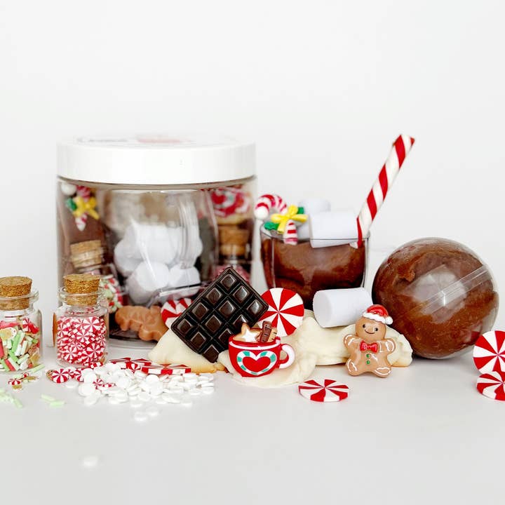 Earth Grown KidDoughs (KidDoughs by EGKD) - Wholesale Putty/Slime - Kids - Cocoa Party (Hot Cocoa) Dough-To-Go