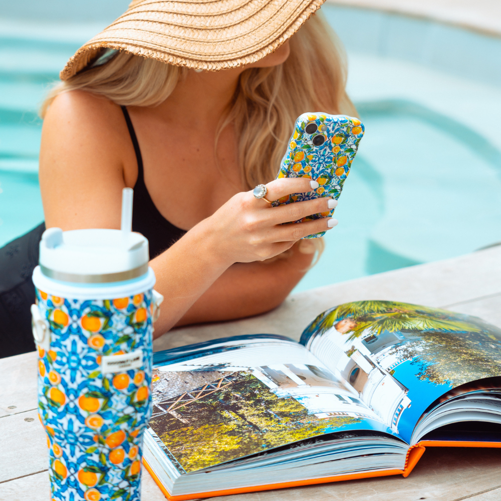 Coconut Lane – wholesale Phone case – Women’s – Wavy Phone Case - Amalfi Lemon3