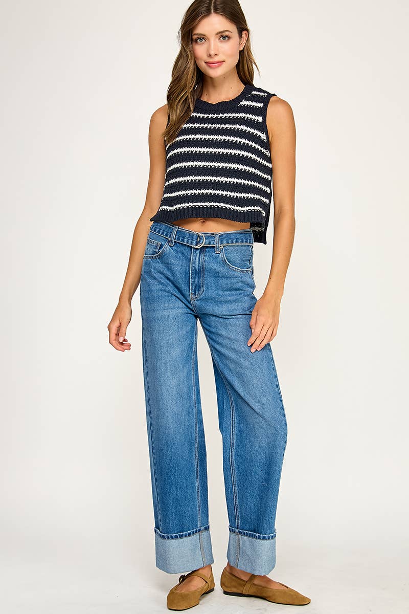 Miss Love - Wholesale Knit Top - Women's - STRIPED KNIT TOP17