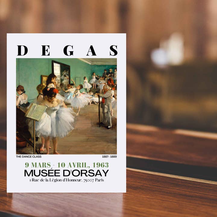 Magnifique Hearts - Wholesale Art Print - Edgar Degas Art Prints - The Dance Class and The Dancers7