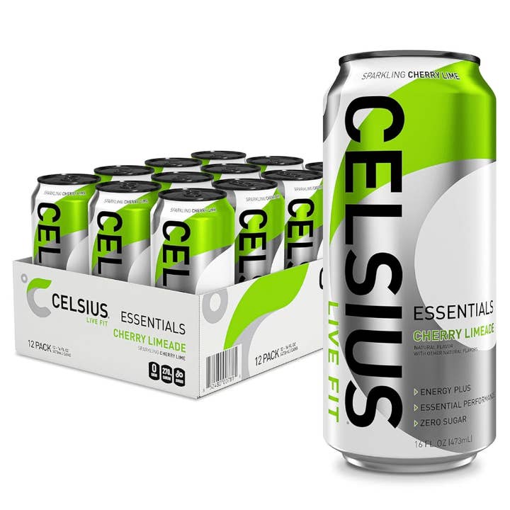 Celsius Essentials Bevanda Energetica Confezione da 12 Ciliegia Limeade per la vendita all'ingrosso da parte di L&F Universal Goods