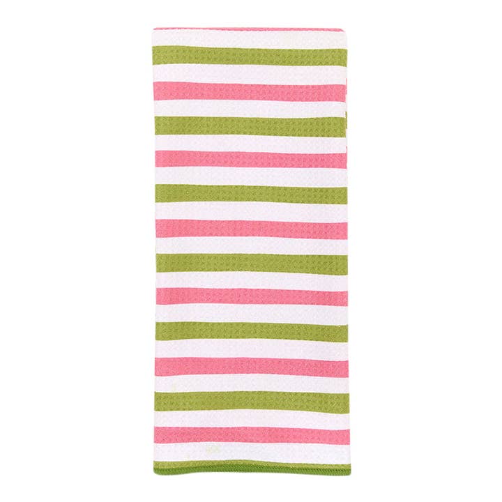 rockflowerpaper - Wholesale Tea Towel - WATERMELON STRIPE blu Kitchen Tea Towel