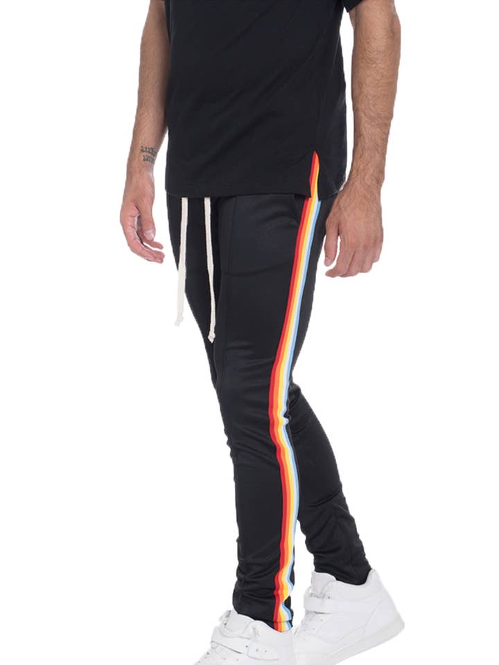 Rainbow Tape Track Pant Skinny Fit for wholesale by WEIV