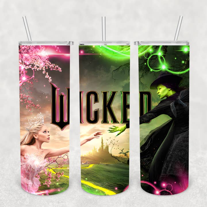 Wicked Movie 20oz Tumbler for wholesale by Knotted Gypsy Designs