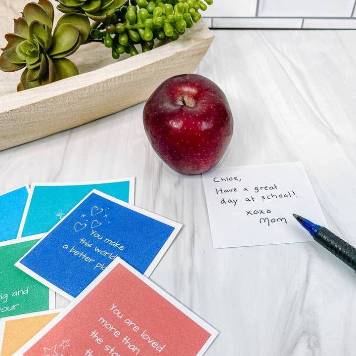 Lunch Box Message Cards for wholesale by Memory Moments