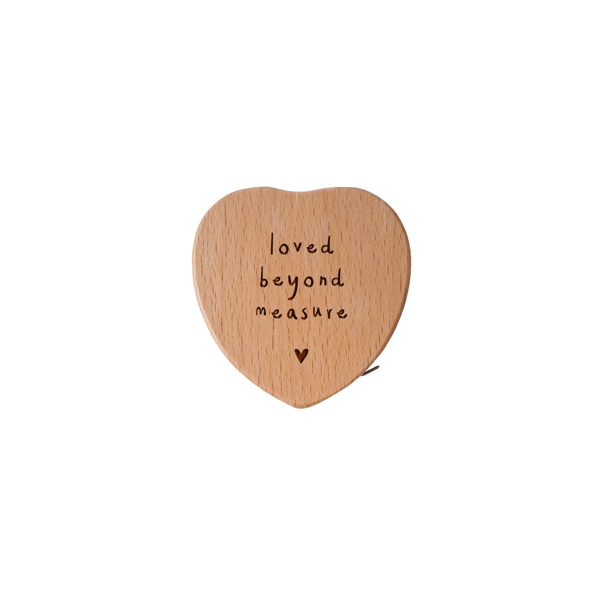 CGB Giftware – Engroshandel Målebånd – Send med kærlighed 'Loved Beyond Measure' hjertemålebånd2
