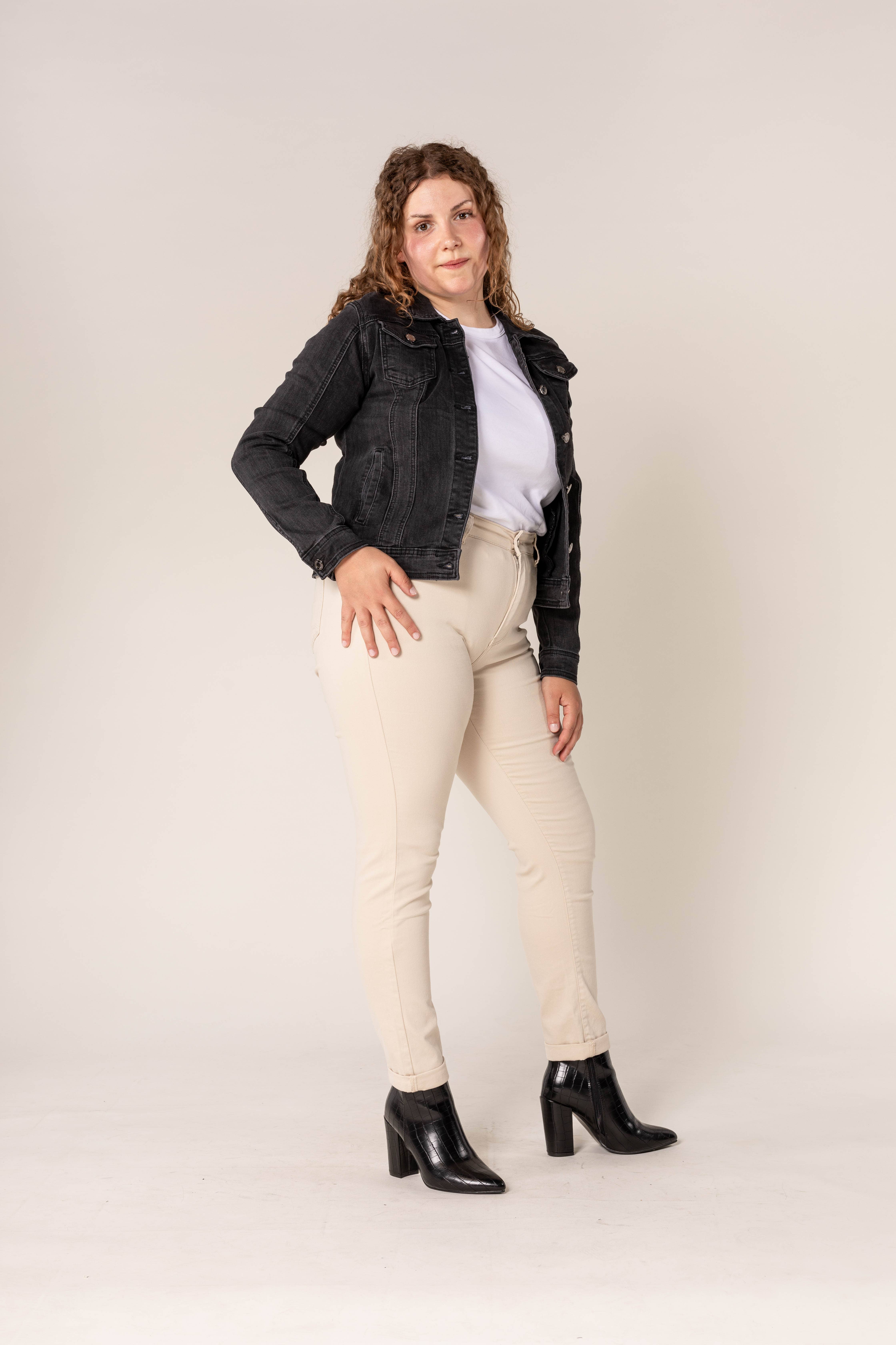 Nina Carter - Vendita all'ingrosso Giacca di jeans - Donna - Giacca in denim elasticizzato plus size H189-1/H204-1/203-110