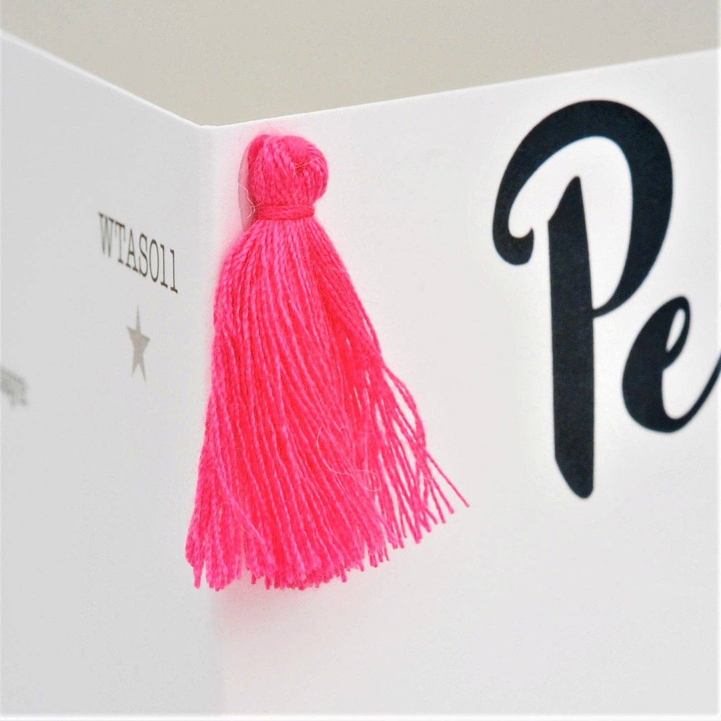 Claire Giles Ltd - Wholesale Birthday Card - Welsh Birthday Card, Penblwydd Hapus, Bouquet, Tassel Embellished3