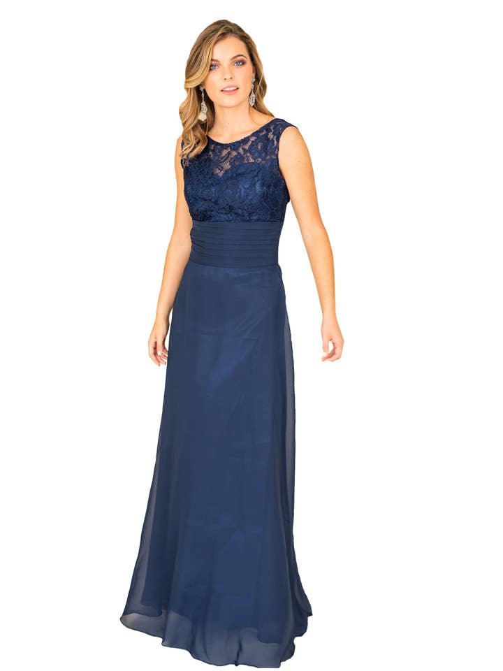 A-line Chiffon Gown for wholesale by FARAH NAZ New York