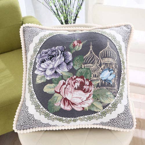 liqubit – wholesale Throw pillow cover – Vintage Floral Pillow Case