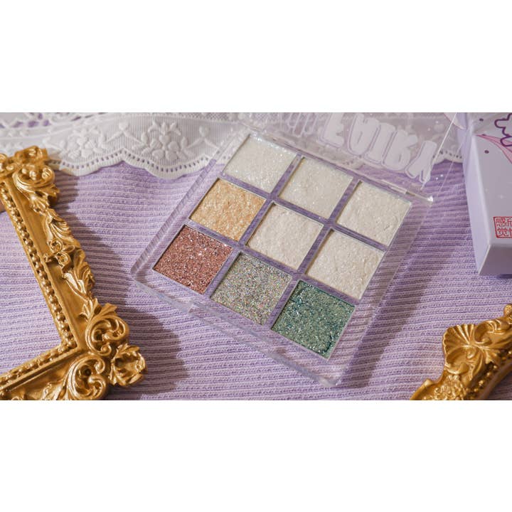 Euphoric Sun Inc - Vente Palettes de fards à paupières - Palette d'ombres à paupières pailletées duochromes Winter Fairy7