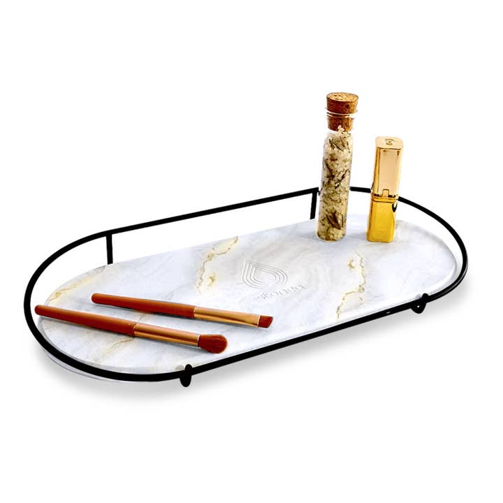 moonstone - Vente Boîte de rangement pour maquillage - Plateau de maquillage Makea en diatomite noire et topaz6