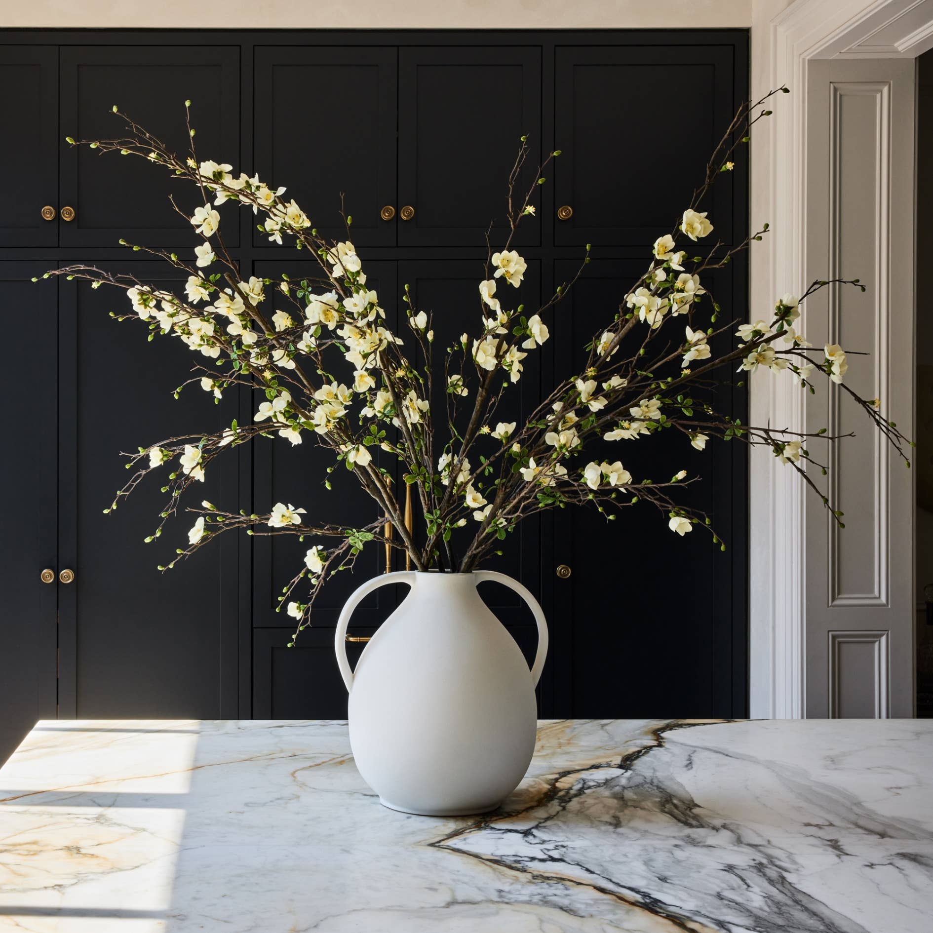 Afloral - Vente Fleurs artificielles - Fleurs Artificielles | Branche de Fleurs Artificielles Crème1