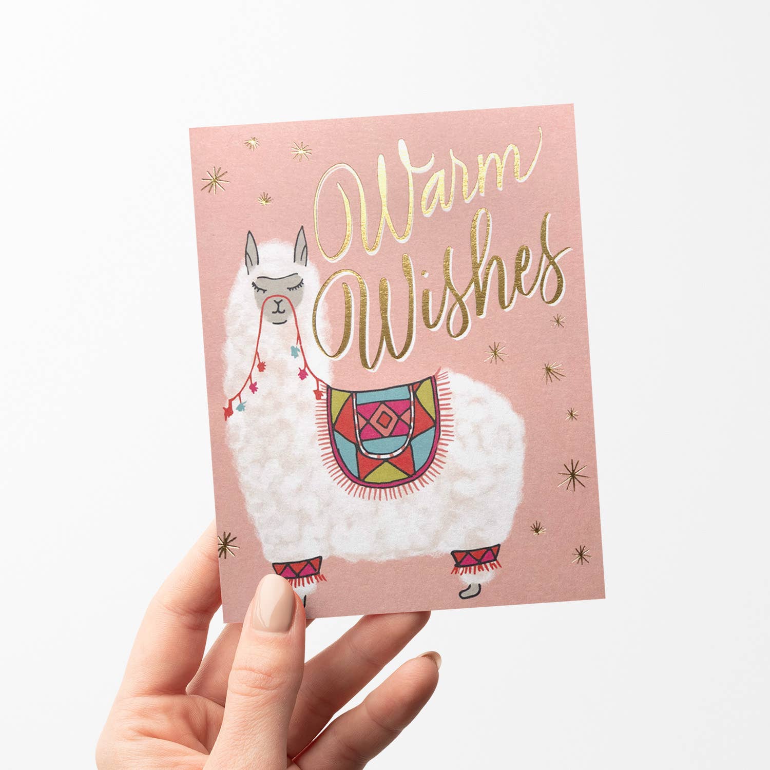 Antiquaria - Wholesale Christmas Card - Alpaca Warm Wishes Christmas Greeting Card3