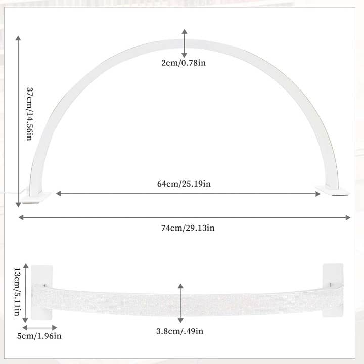 WHITE DIAMOND Half Moon Light Nail Lamp for Lash Eyelash Extension, Tattoo for wholesale on Faire1