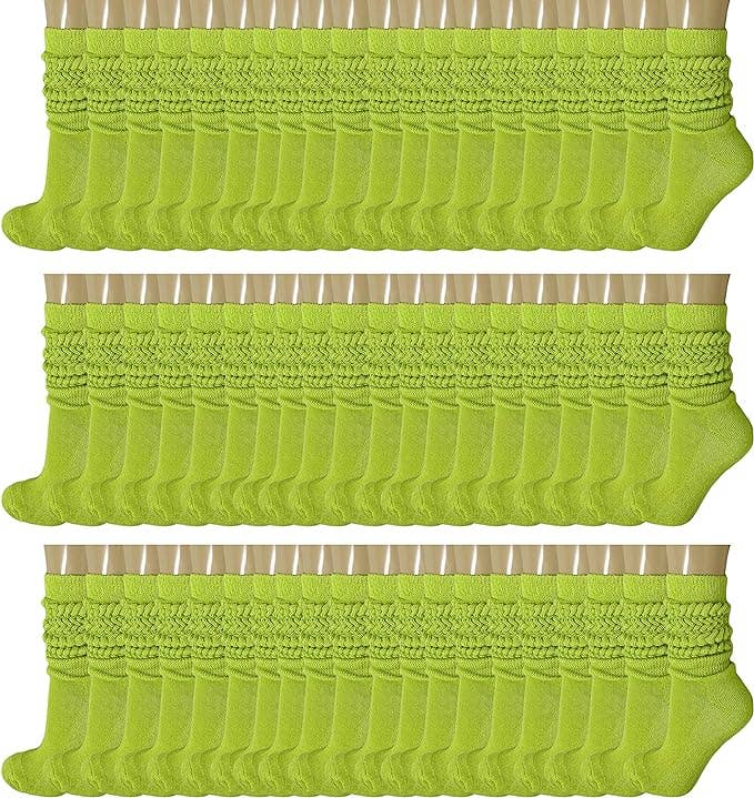 Mars Outlet Store LLC - Wholesale Socks - Women's - 120 Pairs Extra Long Heavy Slouch Cotton Socks, Size 5-109