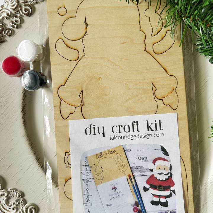 Falcon Ridge Designs LLC - Wholesale DIY Craft Kit - Kids - Santa Paint Kit, Kids Christmas 2025, Kids Party Favors4