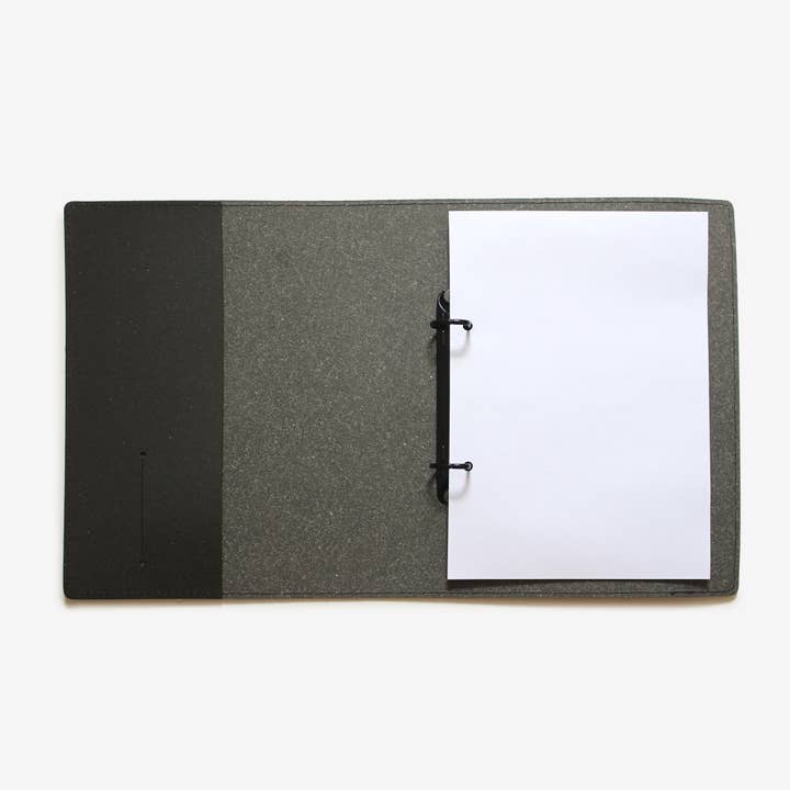 Corban & Blair - Wholesale Binder - A5 Aus Made Recycled Leather Ring Binder