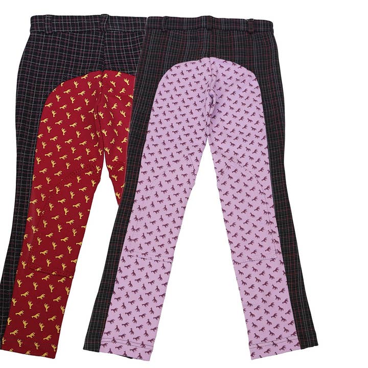 Culotte d'équitation à imprimé équestre pour enfants pour la vente par Grewal Equestrian