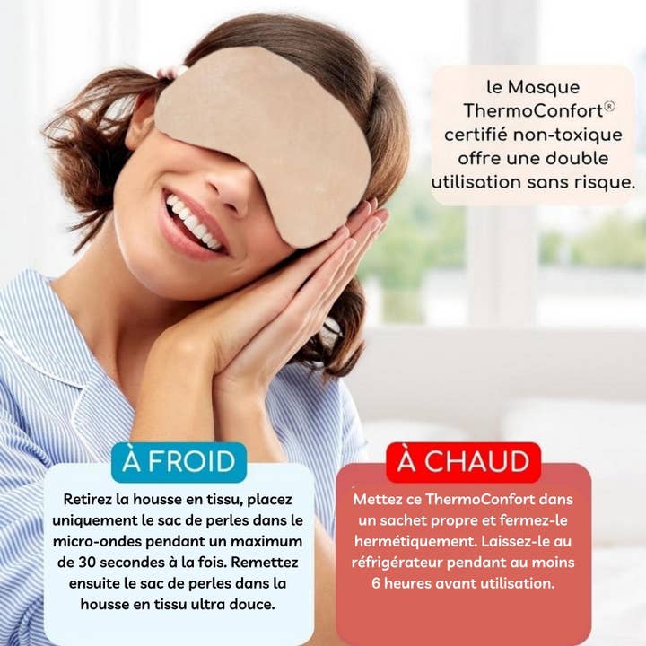 Zen'Arôme - Wholesale Sleep/Eye Mask - Natural Hot/Cold Relaxing Eye Mask Thermo Comfort1