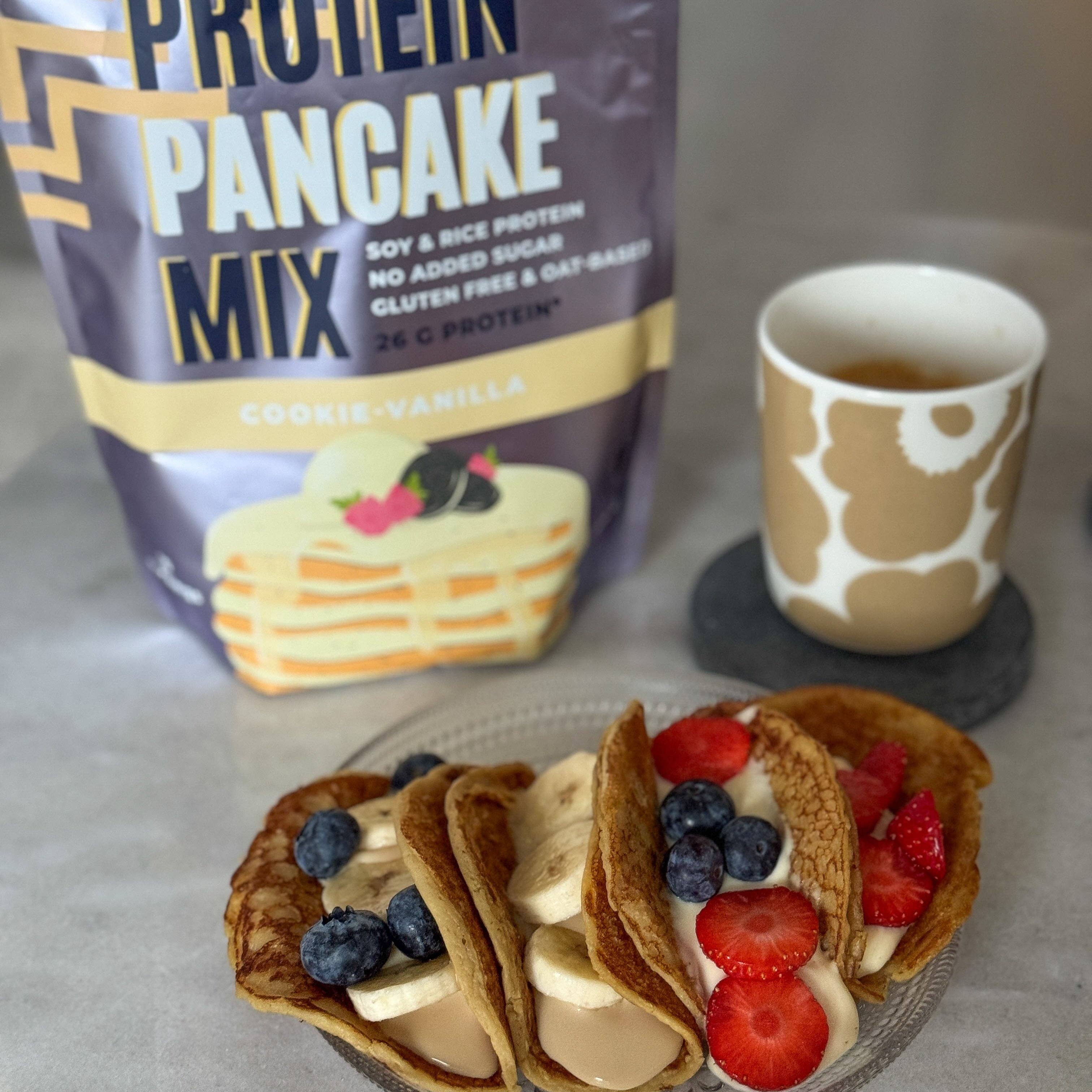Puls Nutrition – wholesale Pancake mix – VEGAN PROTEIN PANCAKE MIX Cookie - vanilla 500g1