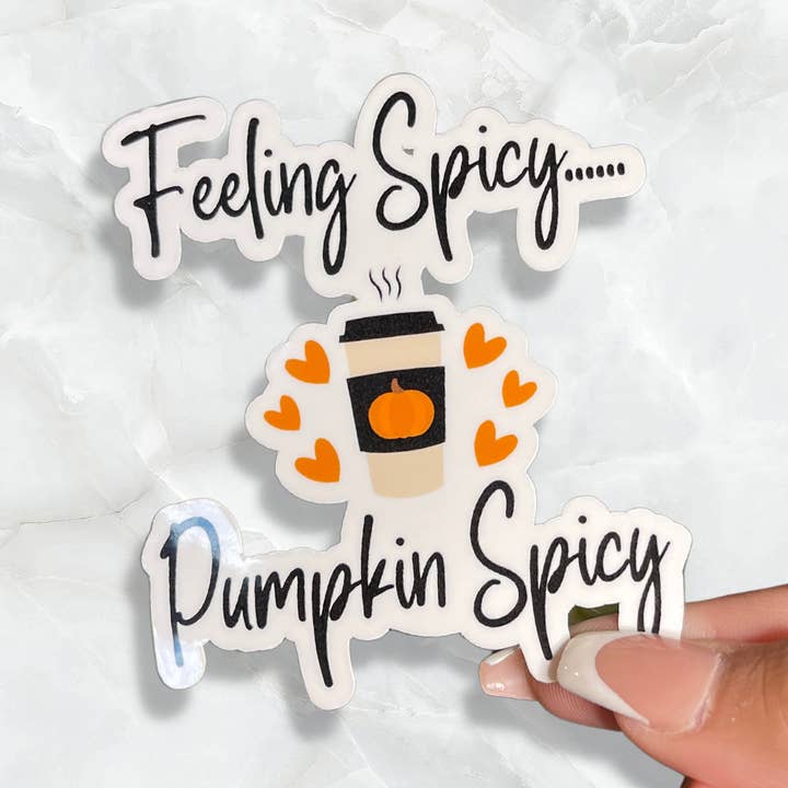 Pumpkin Spice Sticker for wholesale by Quinnie’s Corner