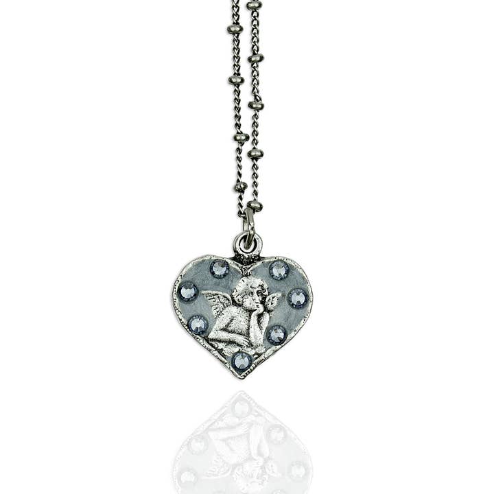 Anne Koplik Designs, Inc. - Wholesale Pendant/Charm Necklace - Willow Crystal Angel Necklace0