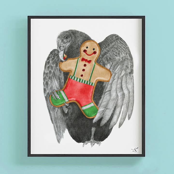 Portraitstudie Barnaby Butters Truthahngeier, 9 x 12 für den Großhandel von Central & Gus