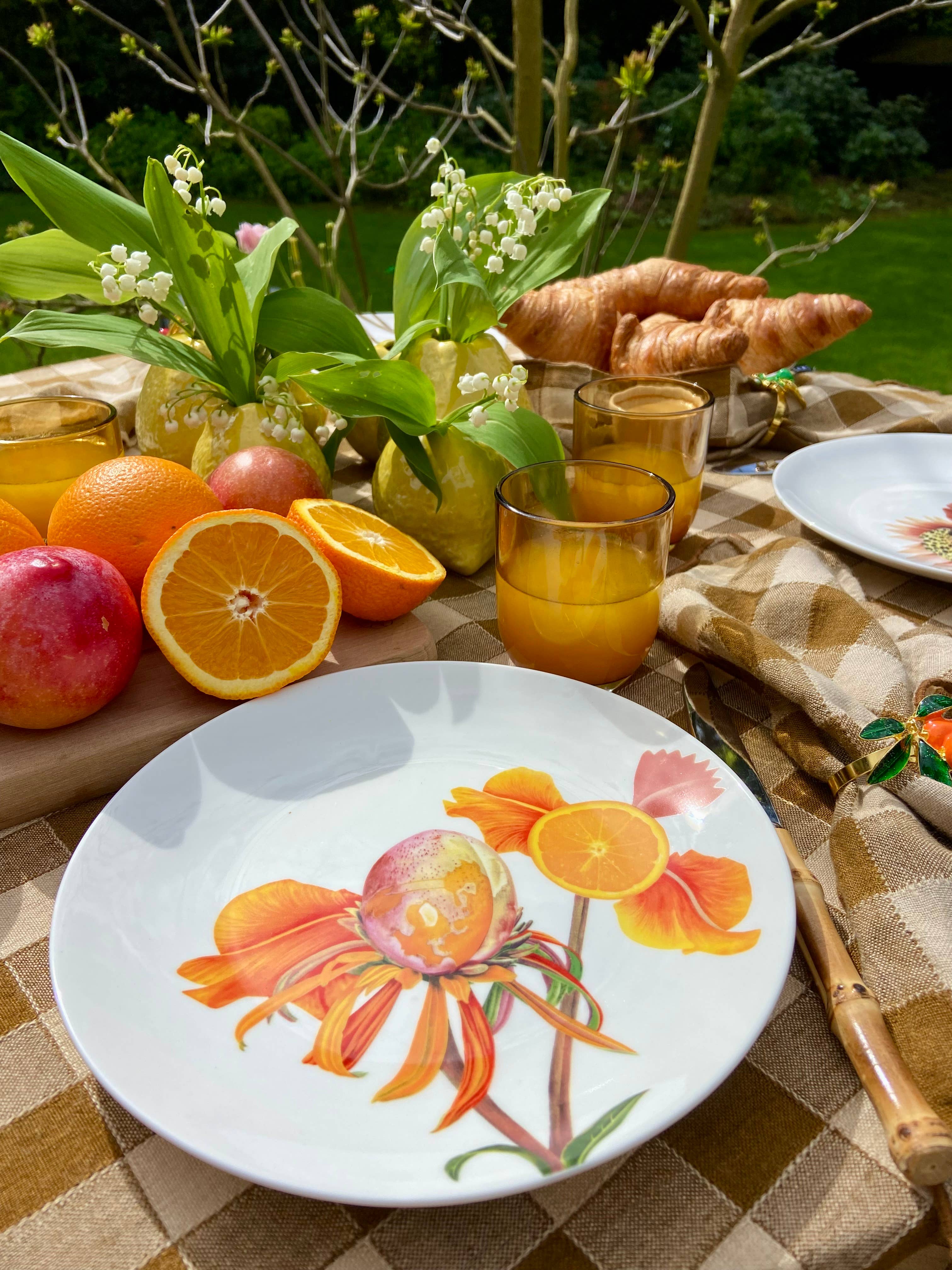 Bordy's - Wholesale Dinner Plate - Botanical Wonders - Set of 4 Breakfast Plates11