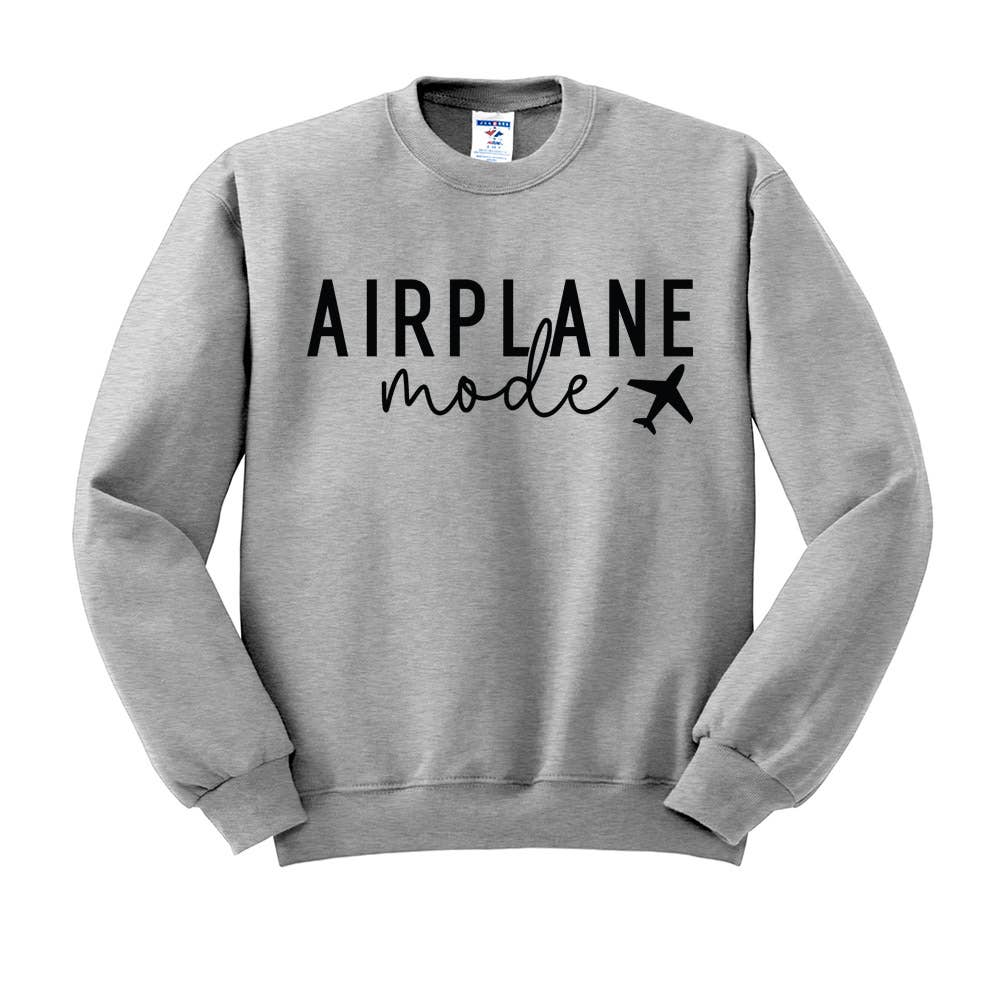 DaisyChainDesignCo - Wholesale Graphic Sweatshirt - Women's - Airplane Mode Crewneck Sweatshirt5