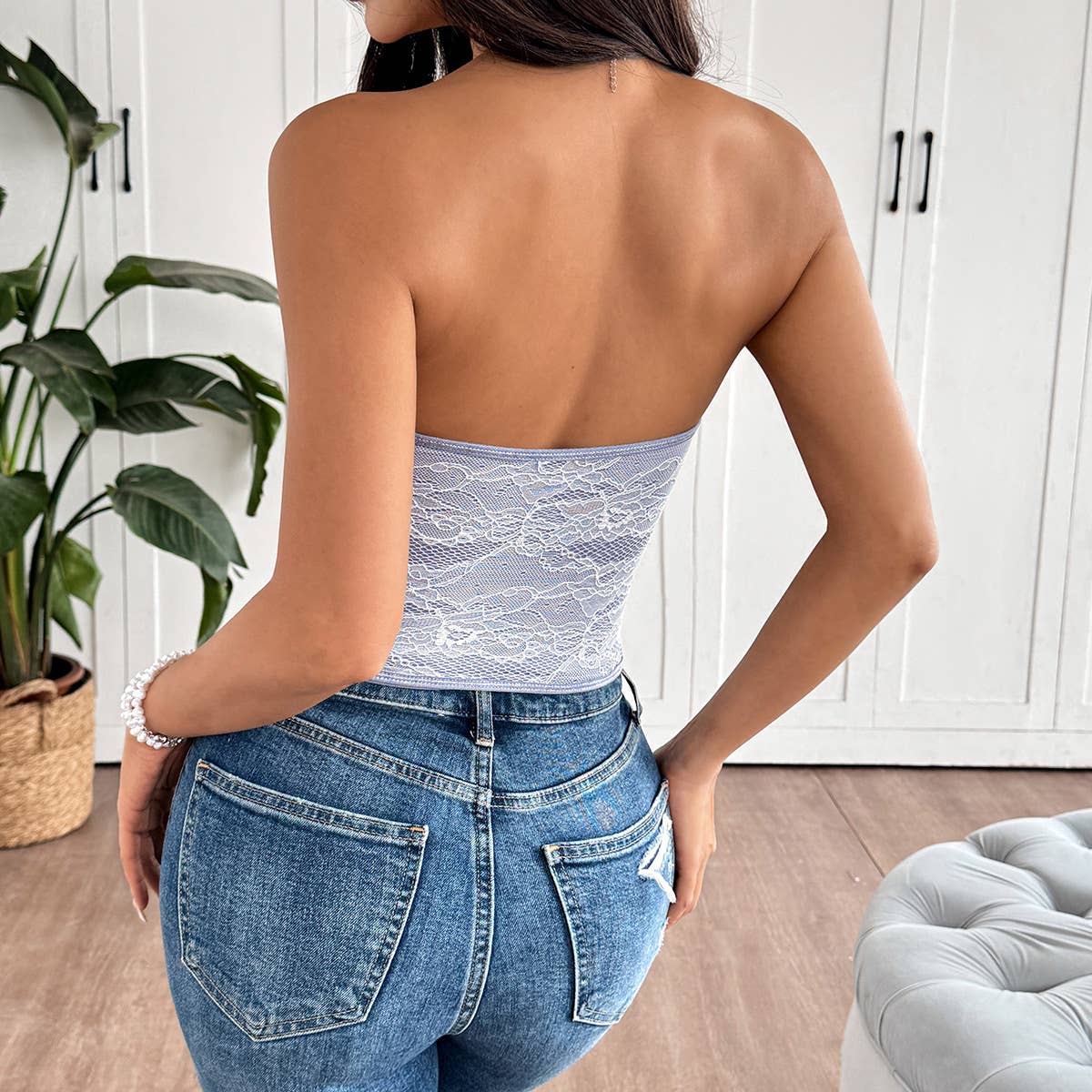 Tourtiwi - Wholesale Korset - Dames - Sexy kanten buisknoop-topje20