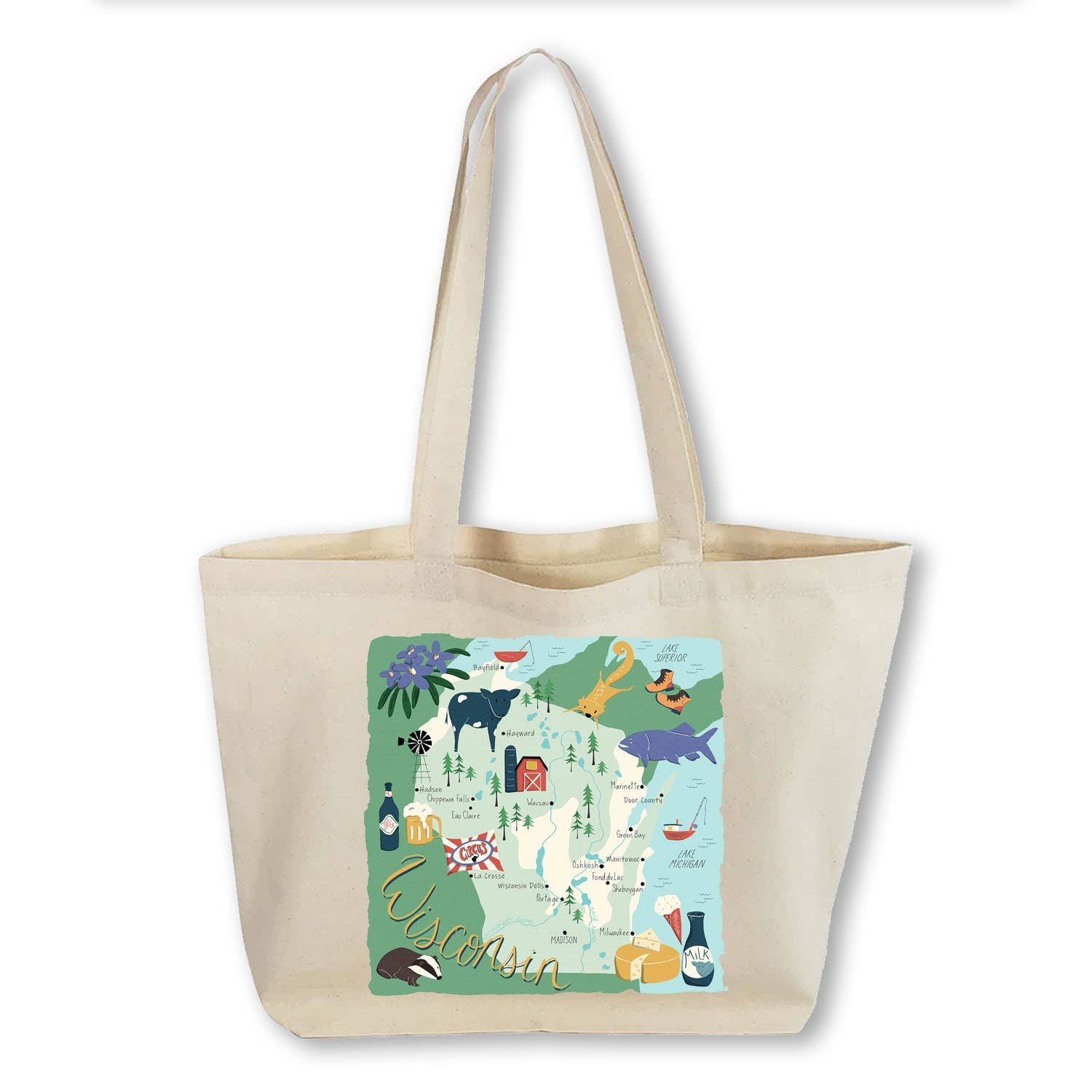 Works of Heart - Wholesale Tote Bag - Unisex - Home State Home: Canvas Totebag47