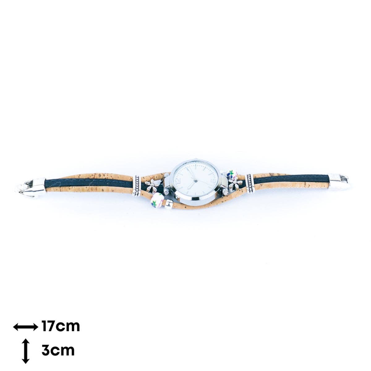 Meninas Bonitas Cork - Wholesale Wrist Watch - Women's - Natural cork line handmade ladies fashion watch WA-4577